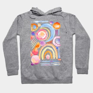 Sunny Sunday Abstract Watercolor Hoodie